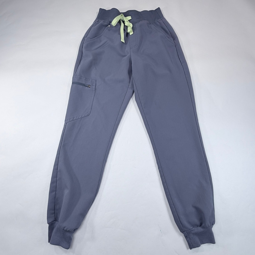 FIGS Zamora Jogger Scrub Pants XXS/P Blue Technical Nursing Medical Hospital